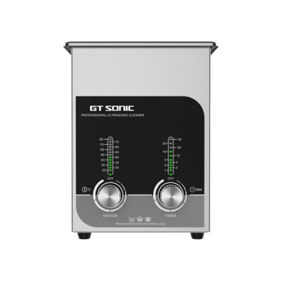 Máy rửa siêu âm GTsonic T2 – 2L, công nghệ sóng siêu âm hiện đại, làm sạch nhanh mọi vết bẩn, vết hoen ố và cặn bám trên bề mặt sản phẩm, phù hợp trang sức, mắt kính, đồng hồ, linh kiện điện tử – Hàng chính hãng