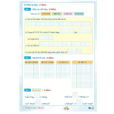 Sách - Đề Kiểm Tra Toán Lớp 4 - Học Kì 1 - Kết Nối Tri Thức Với Cuộc Sống