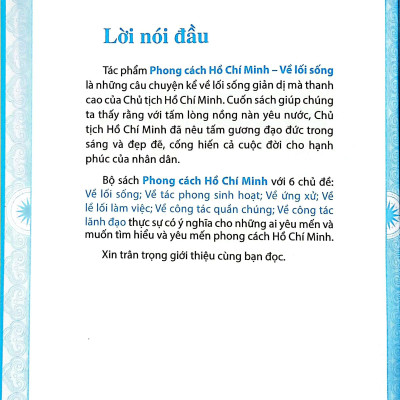 Sách - Phong Cách Hồ Chí Minh Về Lối Sống