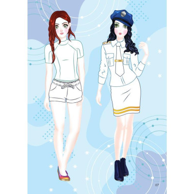 Sách - Dán Hình Sticker Trong Suốt & Tô Màu Búp Bê - Nhà Thiết Kế Thời Trang - Hấp Dẫn - Việt Thư