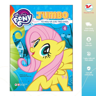 Sách - Tô Màu My Little Pony Jumbo Tô Màu Và Các Trò Chơi - Chọn Lẻ 8 Tập - Tân Việt Books
