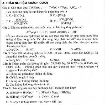 Tuyển Tập Đề Kiểm Tra Môn Hóa Học 11 (Dùng Chung Cho Các Bộ SGK Hiện Hành) 	_HA