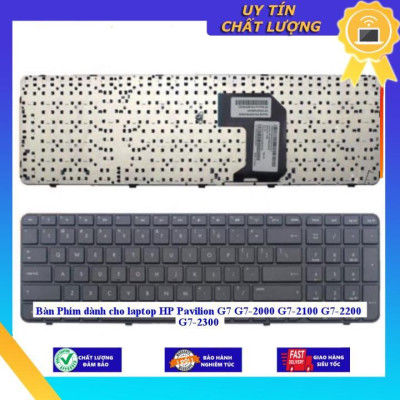 Bàn Phím dùng cho laptop HP Pavilion G7 G7-2000 G7-2100 G7-2200 G7-2300 - KHÔNG KHUNG - Hàng Nhập Khẩu New Seal