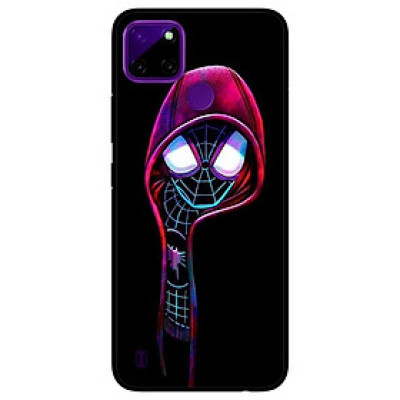 Ốp lưng dành cho Realme C21Y - C25Y mẫu Nhện Đen Mắt Trắng