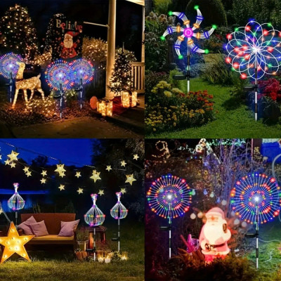 Đèn Năng Lượng Mặt Trời Trang Trí Hiệu Ứng Tạo Hình Hoa – 150 LED Siêu Đẹp, Siêu Sáng