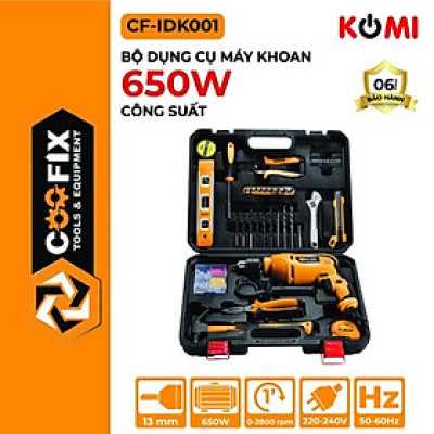 BỘ DỤNG CỤ MÁY KHOAN ĐIỆN 650W CF-IDK001 - COOFIX - HÀNG CHÍNH HÃNG