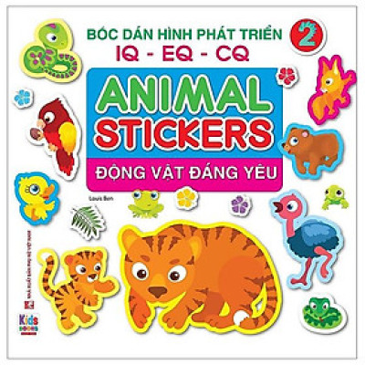 Bóc Dán Hình Phát Triển IQ-EQ-CQ - Animal Sticker - Động Vật Đáng Yêu 2