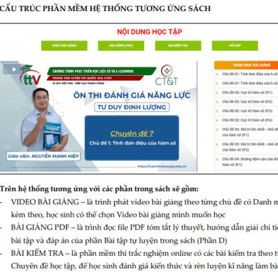 Sách - Tổng ôn toàn diện đánh giá năng lực tư duy định lượng - môn toán