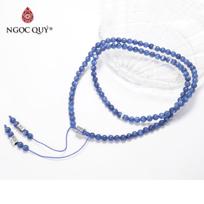 Chuỗi 108 hạt đá kyanite mệnh thủy, mộc - Ngọc Quý Gemstones