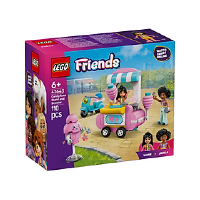 Đồ Chơi Lắp Ráp Quầy Kẹo Bông Gòn Di Động Và Xe Scooter LEGO FRIENDS 42643 (110 chi tiết)
