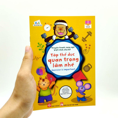 Sách Truyện Tranh Song Ngữ Việt Anh Cho Bé - Tập Thể Dục Quan Trọng Lắm Nhé