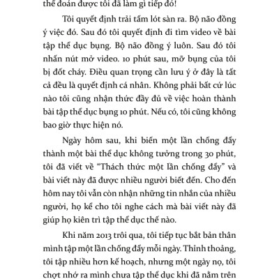 Gieo Thói Quen Nhỏ, Gặt Thành Công Lớn