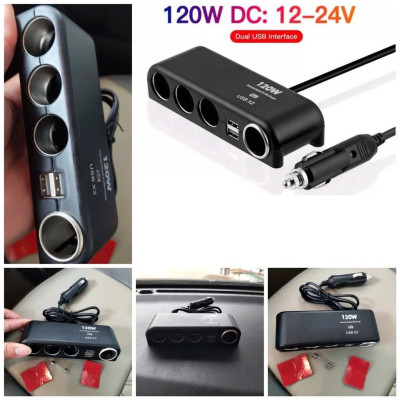Bộ Chia Tẩu Ô Tô Sạc Điện Thoại 4 Cổng 12V-24V-120W Loại Xịn – Hàng Loại Tốt, Mẫu Mới, Bền Đẹp, đèn trang trí