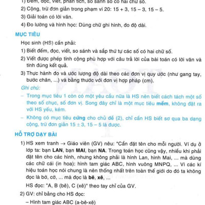 Toán 1 Tập 2 (Sách Giáo Viên Và Học Sinh)