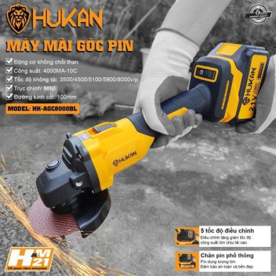 MÁY MÀI PIN 4000MA HK-AGC8000BL HUKAN ( 2PIN ) - HÀNG CHÍNH HÃNG