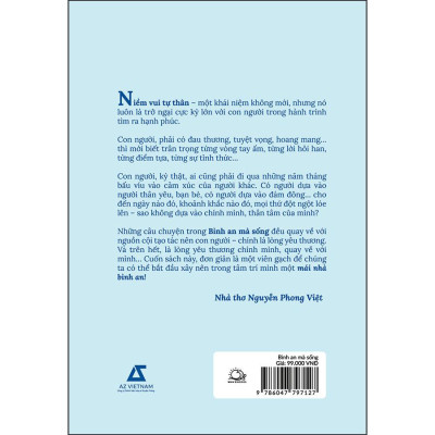 Cuốn sách: Bình An Mà Sống (Tâm Bình Thế Giới Bình - Tâm An Vạn Sự An)