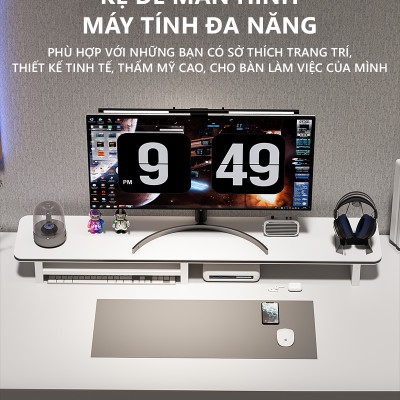 Kệ để màn hình máy tính sắp xếp bàn làm việc phong cách gaming thương hiệu IGA - GA35