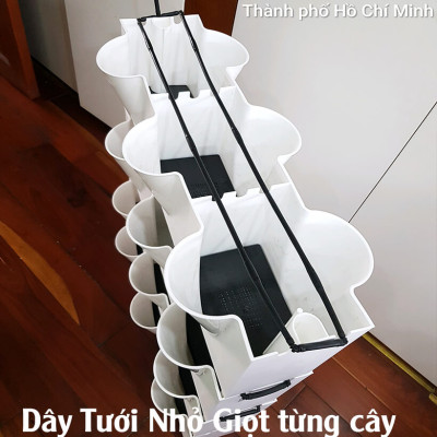 CHẬU TRỒNG RAU BAN CÔNG THẲNG ĐỨNG NÔNG NGHIỆP CÔNG NGHỆ CAO BỒ ĐÀO NHA