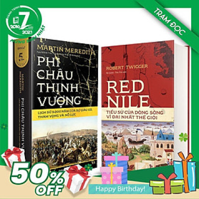 Trạm Đọc Official | Bộ Sách Lịch Sử Châu Phi: Red Nile - Tiểu Sử Của Dòng Sông Vĩ Đại Nhất Thế Giới + Phi Châu Thịnh Vượng - Lịch Sử 5000 Năm Của Sự Giàu Có, Tham Vọng Và Nỗ Lực
