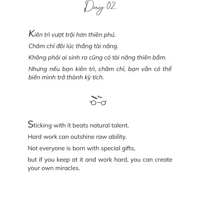 A Diary Of Silent Effort – Tôi Thích Dáng Vẻ Nỗ Lực Của Chính Mình - LiLy Trương  – Phiên Bản Song Ngữ Việt Anh