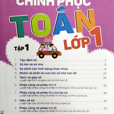 Tủ Sách Tư Duy Toán Học HQ - Chinh Phục Toán Lớp 1 Tập 1