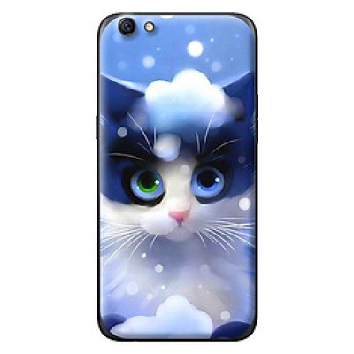 Ốp in cho Oppo F3 MÈO TUYẾT 1 - Hàng chính hãng