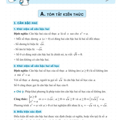Sổ Tay Luyện Thi Vào Lớp 10 Môn Toán _MEGA
