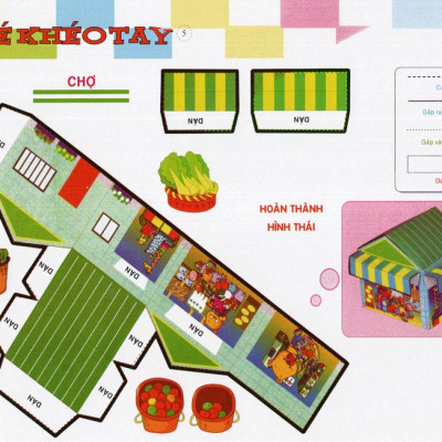 Cắt Và Dán  Hình 3D - Bé Khéo Tay - Thế Giới Sáng Tạo