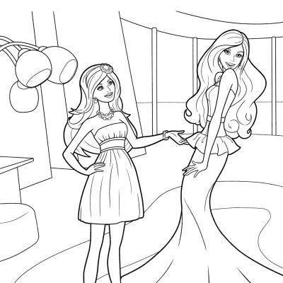 Tô màu barbie Bí mật thần tiên