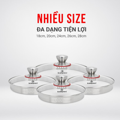 Vung Kính Cường Lực Kalpen Lager Thiết Kế Lỗ Lọc Thông Minh Tiện Dụng