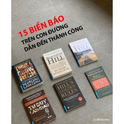 Sách - Combo Nghĩ giàu làm giàu  + Đường đến thành công  + Để thế giới biết bạn là ai  - FirstNews