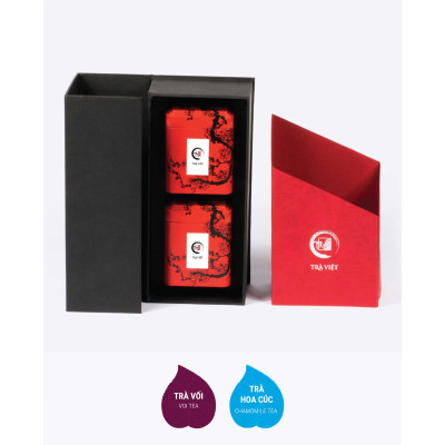 Hộp Quà Tặng TRÀ VIỆT - Trà Nụ Vối, Trà Hoa Cúc