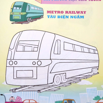 Em Tập Tô Màu - Chủ Đề: Các Loại Phương Tiện Vận Chuyển