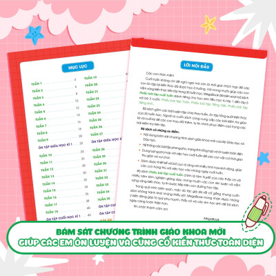 Sách - Phiếu Bài Tập Cuối Tuần Toán Và Tiếng Việt Lớp 3 - Combo 2 Cuốn - Megabook
