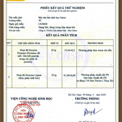 Bột rửa bát sinh học SATOS 1.5kg- Dùng cho máy rửa bát