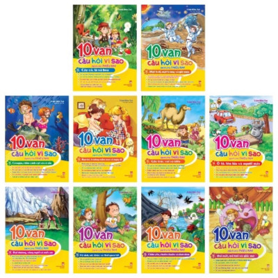 Combo 2 hộp sách: 10 Vạn Câu Hỏi Vì Sao - 10 cuốn/ Hộp