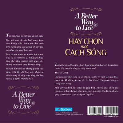 Hãy Chọn Một Cách Sống (A Better Way To Live)