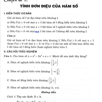 Bài Tập Trắc Nghiệm Theo Chuyên Đề Toán 12 (Dùng Chung Cho Các Bộ SGK Hiện Hành) 