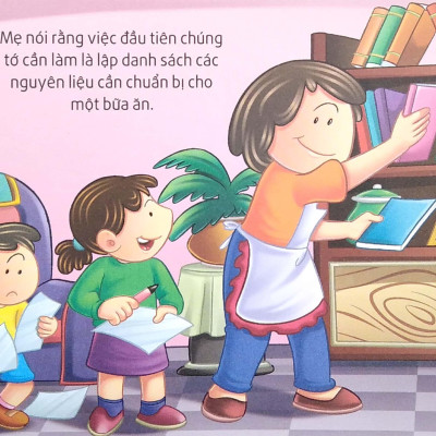 Giáo Dục Các Kỹ Năng Cần Thiết Cho Trẻ : Vào bếp học nấu ăn