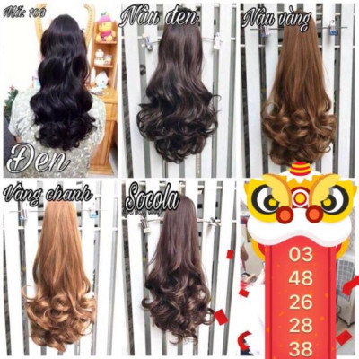  Tóc giả ngoặm vừa cao cấp