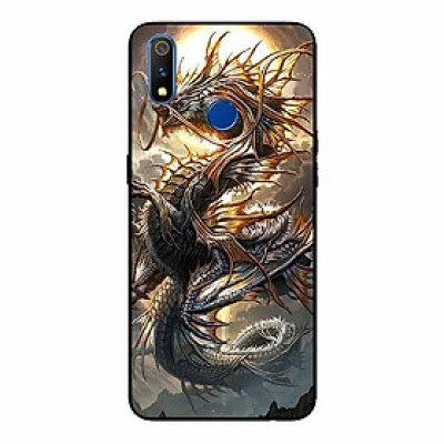 Ốp lưng in cho Realme 3 Rồng Trăng