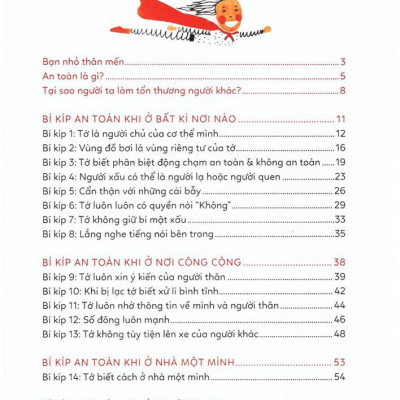 15 Bí Kíp Giúp Tớ An Toàn - Cẩm Nang Phòng Tránh Xâm Hại Trẻ Em (Tái Bản 2023)