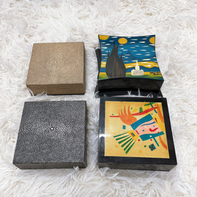 Lót ly sơn mài Thanh Bình Lê đa dạng mẫu mã màu sắc