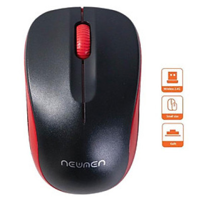 Chuột Máy Tính Không Dây - Newmen F116 - Màu Đen Đỏ