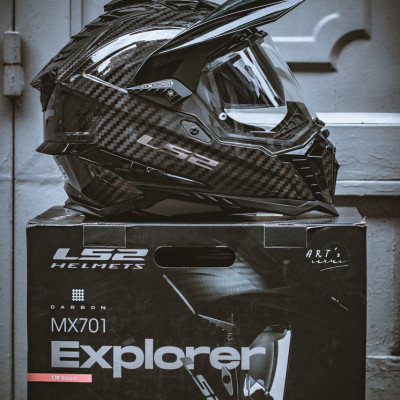 MŨ BẢO HIỂM CÀO CÀO DUAL SPORT LS2 MX701 EXPLORER CARBON - GARA20