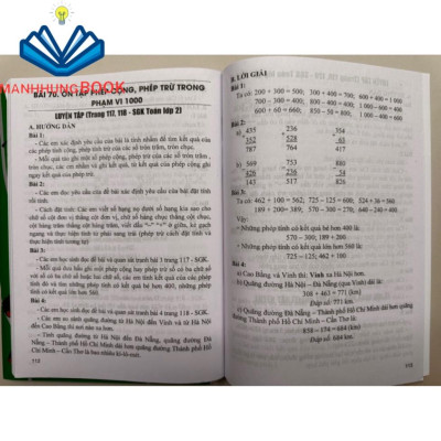 Sách - Bài giảng và hướng dẫn học Toán lớp 2 ( tập 1 + tập 2)