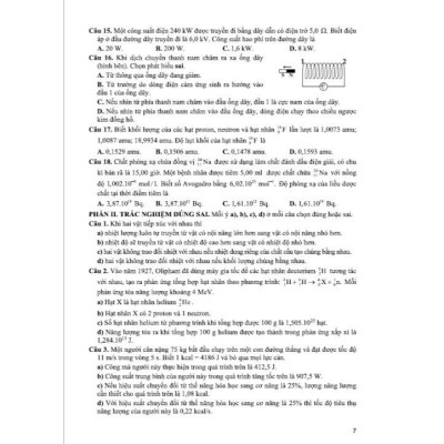 Sách - Bộ đề ôn tập thi tốt nghiệp THPT môn vật lí (thích hợp dùng cho các kì thi đánh giá năng lực) - HA