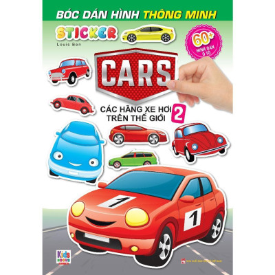 Sách - Bóc Dán Hình Sticker Thông Minh - Cars: Các Hãng Xe Hơi Trên Thế Giới - Combo 4 Cuốn - Việt Thư