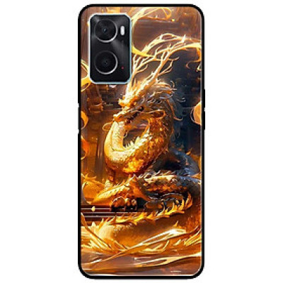 Ốp lưng cho Oppo Realme 10 - C11 2021 - C65 4G - C67 - C20 - Poco X6 5G - Rồng Vàng Lửa - Hàng Chính Hãng