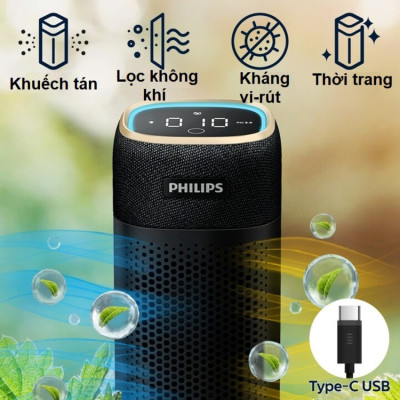Máy khử mùi lọc không khí ô tô 3 tốc độ Philips S7601 (GP7601) - HÀNG NHẬP KHẨU